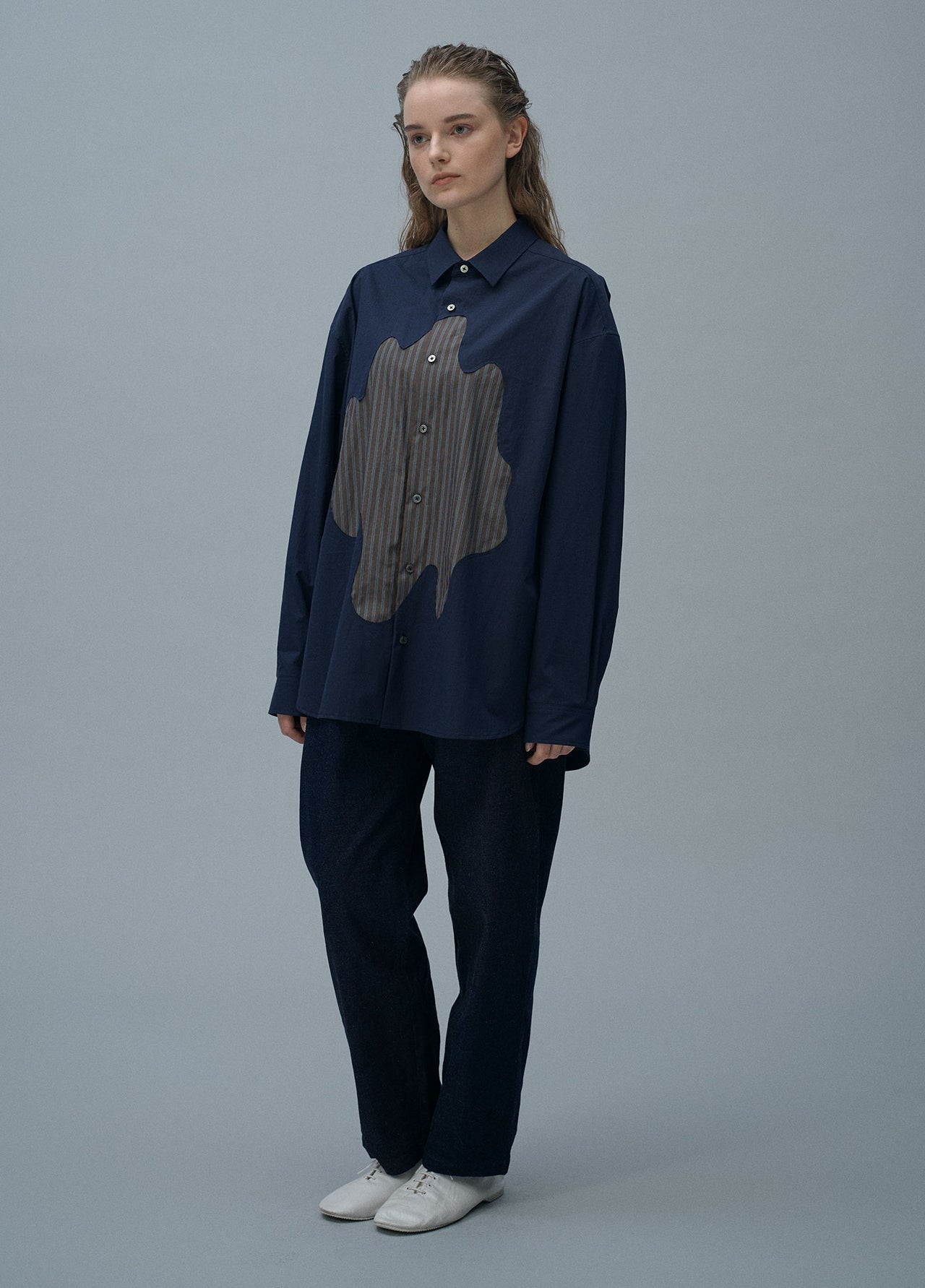 202411 STAIN(NAVY×STRIPE)