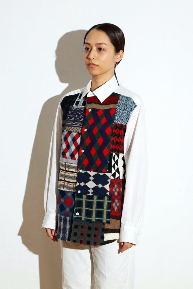 TROPOPAUSE × MARCOMONDE Patchwork SHIRT
