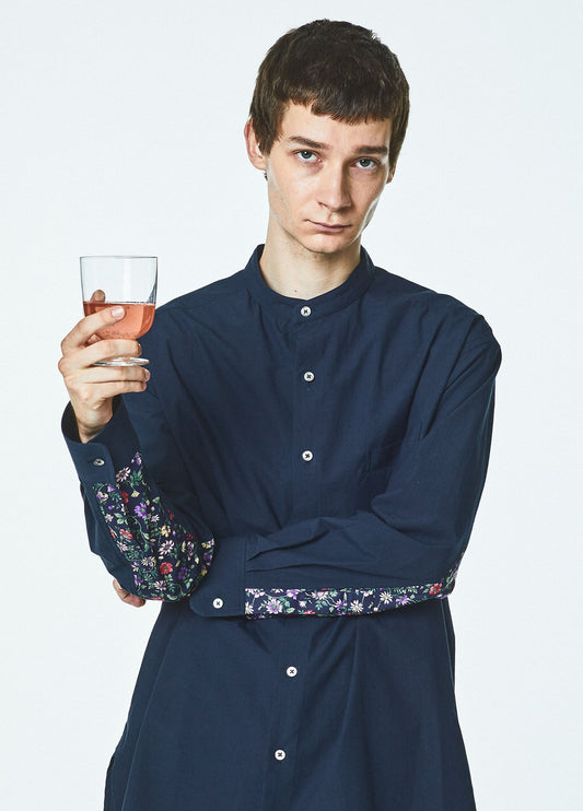 [Unisex] 202304_FLOLA SLEEVE(NAVY)