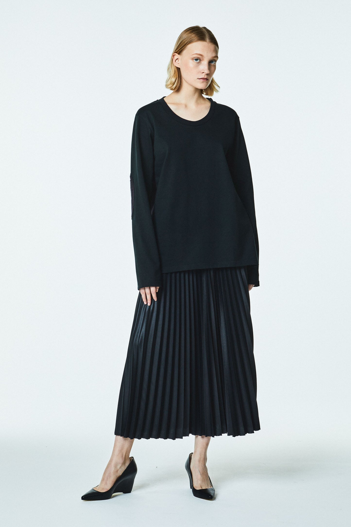 [Unisex] LONG-T（BLACK）