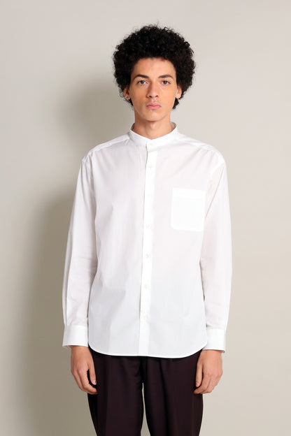 [Unisex] THE WHITE SHIRT (STAND COLLAR)