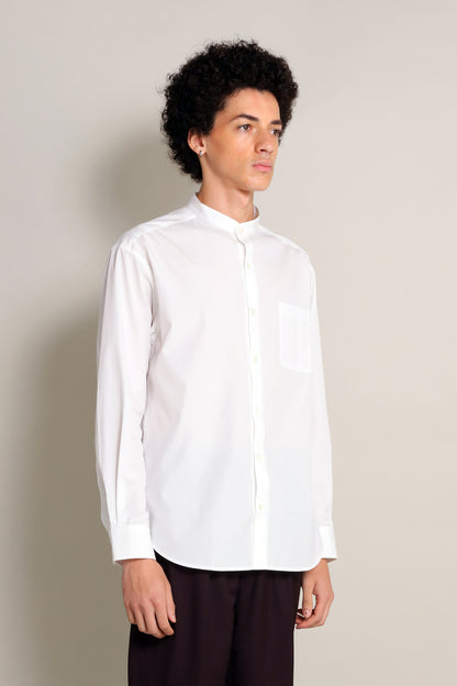 [Unisex] THE WHITE SHIRT (STAND COLLAR)
