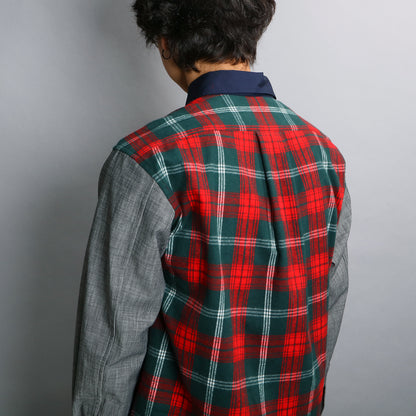 [UNISEX] 202112 GREY NAVY SHIRT（ユニセックスシャツ）