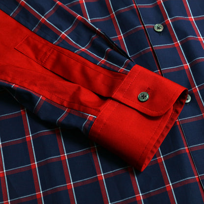 [UNISEX] 202112 ROUND NAVY  SHIRT（ユニセックスシャツ）