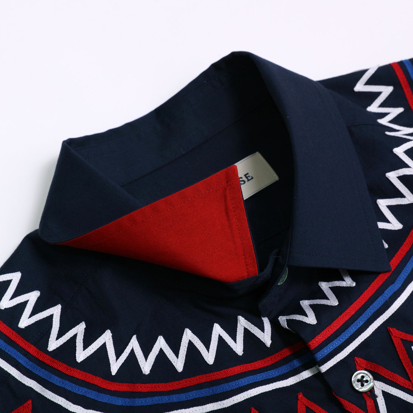 [PREMIUM] 202112 RIBBON  NAVY SHIRT（ユニセックスシャツ）