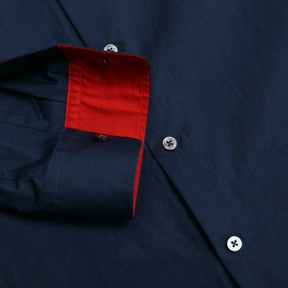 [PREMIUM] 202112 RIBBON  NAVY SHIRT（ユニセックスシャツ）