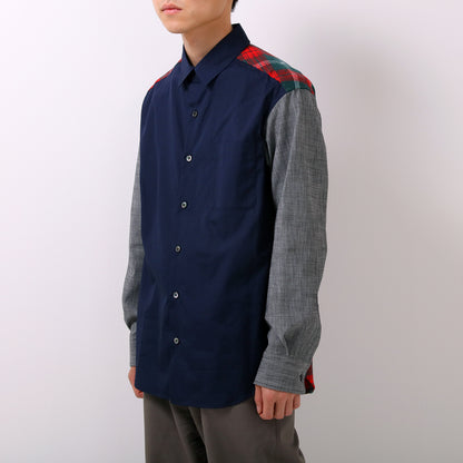 [UNISEX] 202112 GREY NAVY SHIRT（ユニセックスシャツ）