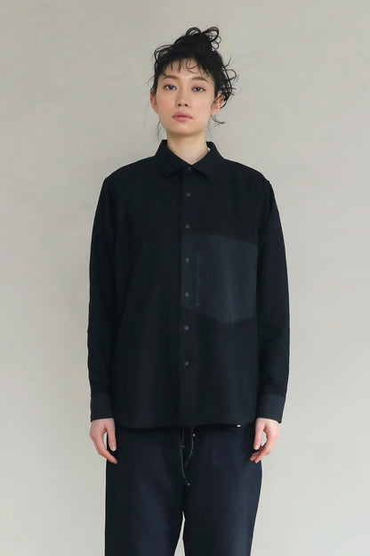 [UNISEX] 202201 BLACK×BLACK（ユニセックスシャツ）