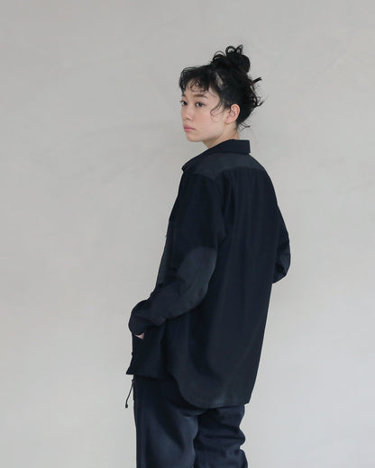 [UNISEX] 202201 BLACK×BLACK（ユニセックスシャツ）