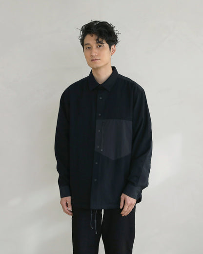 [UNISEX] 202201 BLACK×BLACK（ユニセックスシャツ）