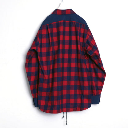 [UNISEX] 202201  INDIGO×RED（ユニセックスシャツ）