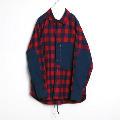 [UNISEX] 202201  INDIGO×RED（ユニセックスシャツ）