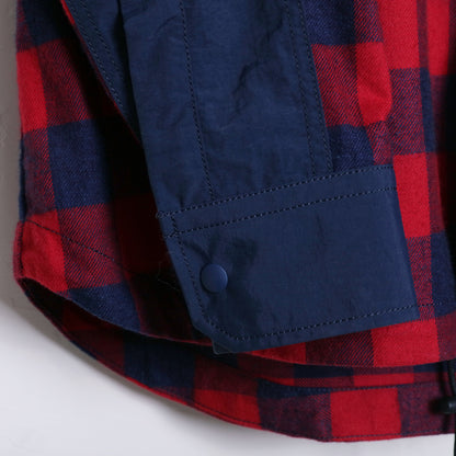 [UNISEX] 202201  INDIGO×RED（ユニセックスシャツ）