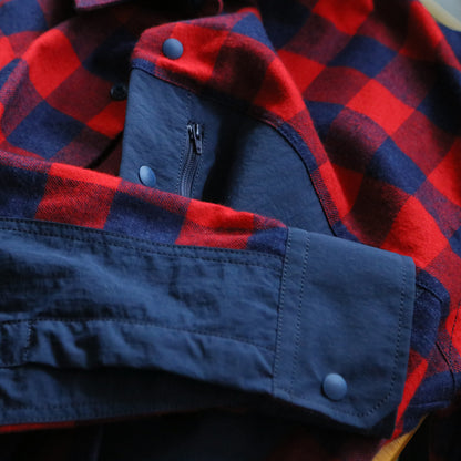 [UNISEX] 202201  INDIGO×RED（ユニセックスシャツ）