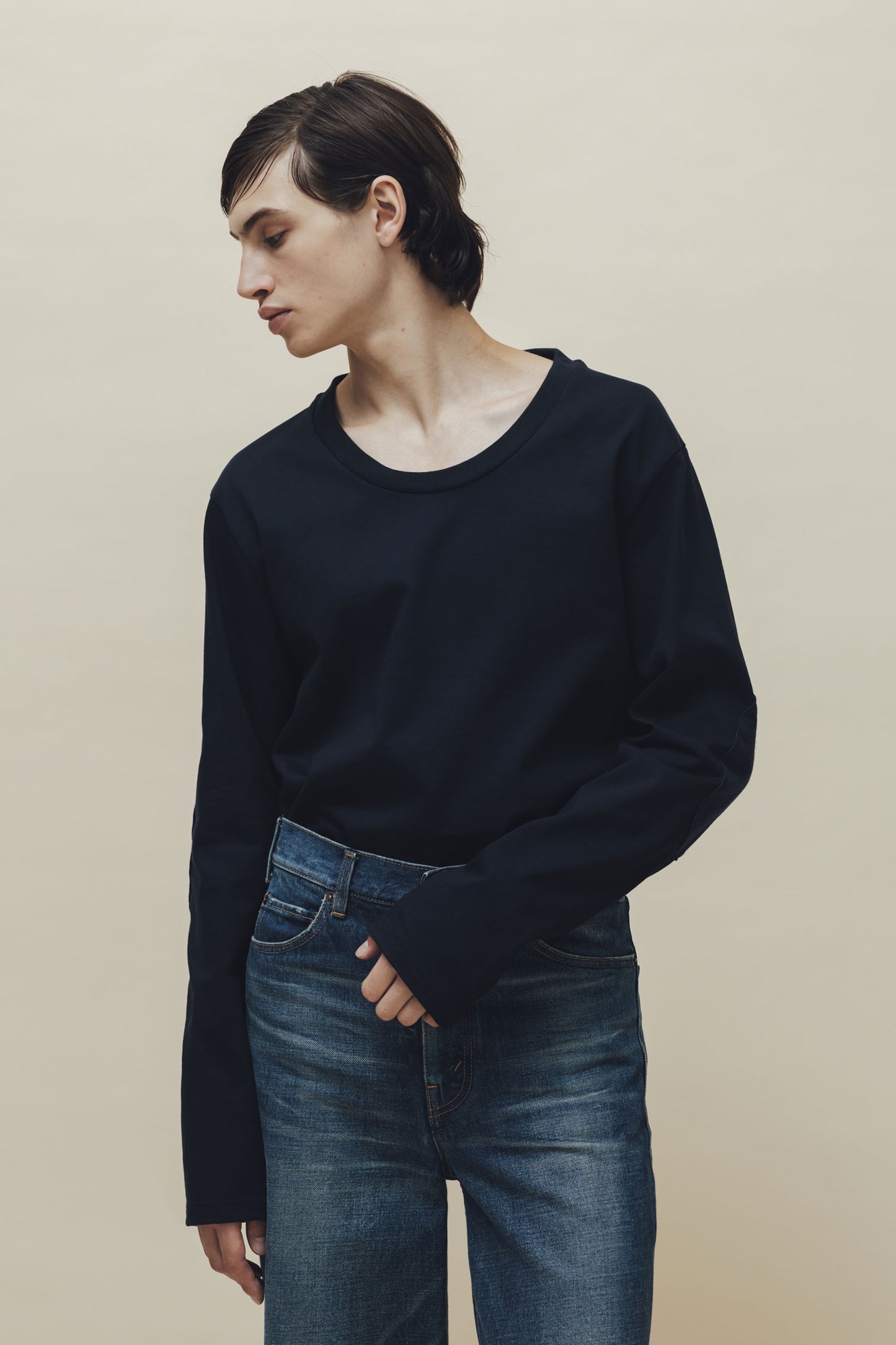 [Unisex] LONG-T（NAVY）