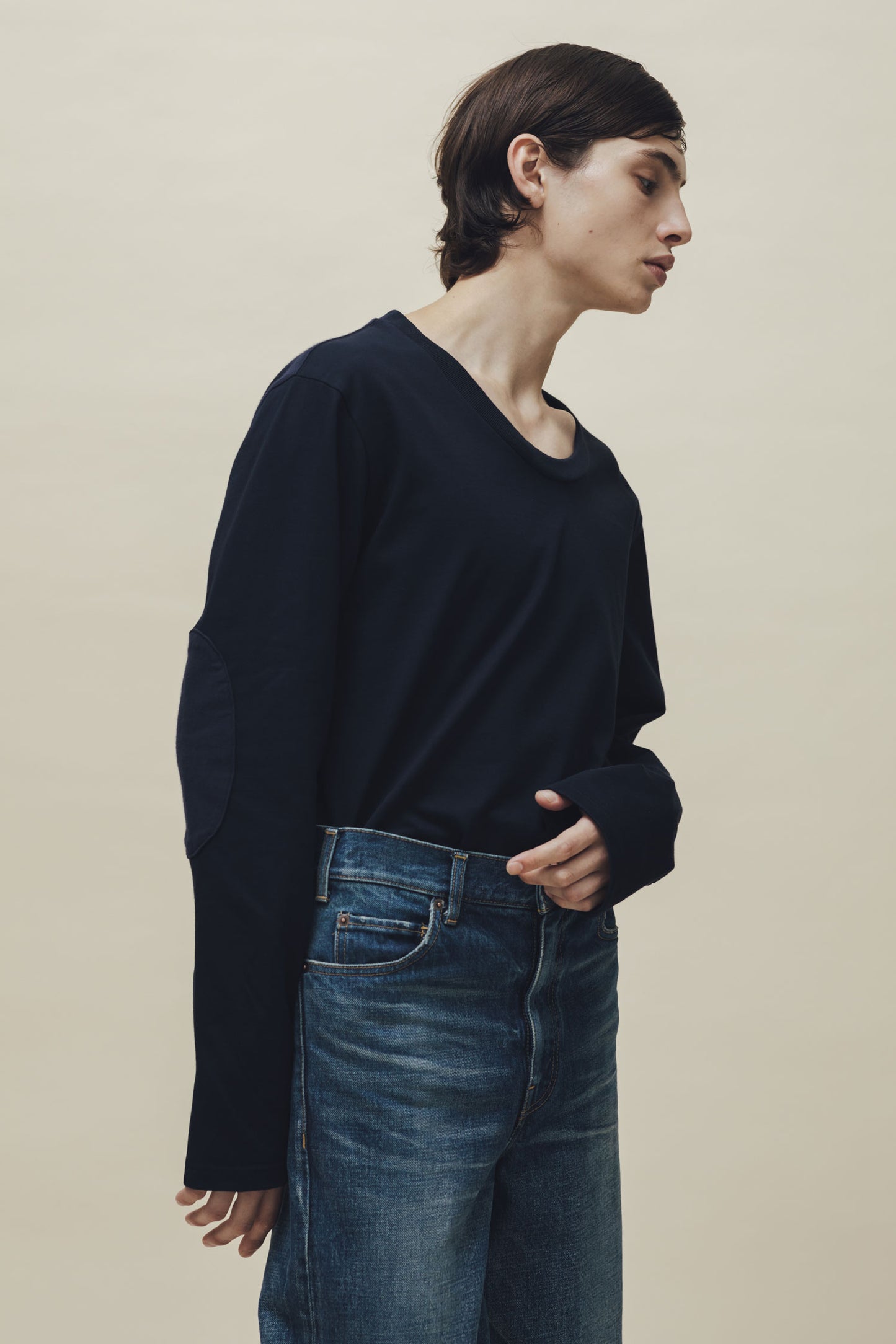 [Unisex] LONG-T（NAVY）