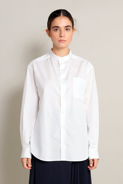 [Unisex] THE WHITE SHIRT (STAND COLLAR)