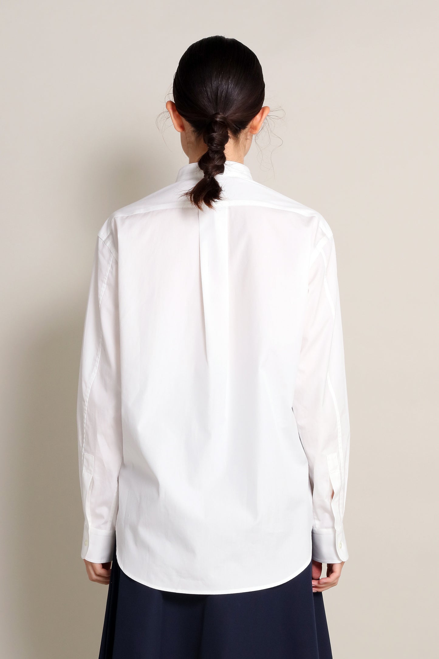 [Unisex] THE WHITE SHIRT (STAND COLLAR)
