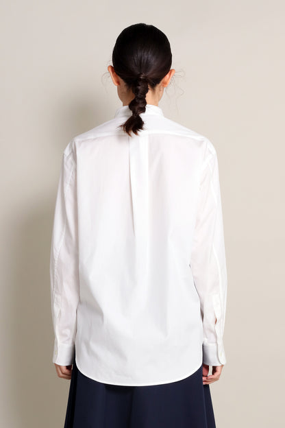 [Unisex] THE WHITE SHIRT (STAND COLLAR)