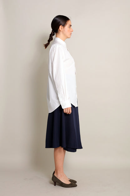 [Unisex] THE WHITE SHIRT (STAND COLLAR)