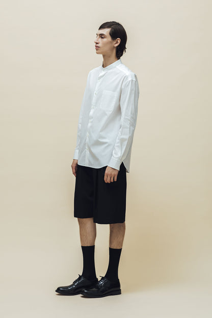 [Unisex] THE WHITE SHIRT (STAND COLLAR)