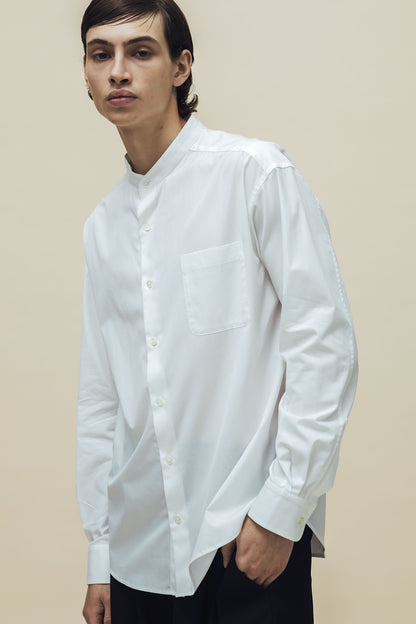 [Unisex] THE WHITE SHIRT (STAND COLLAR)