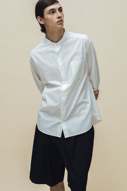 [Unisex] THE WHITE SHIRT (STAND COLLAR)