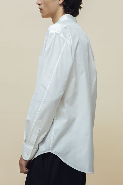 [Unisex] THE WHITE SHIRT (STAND COLLAR)
