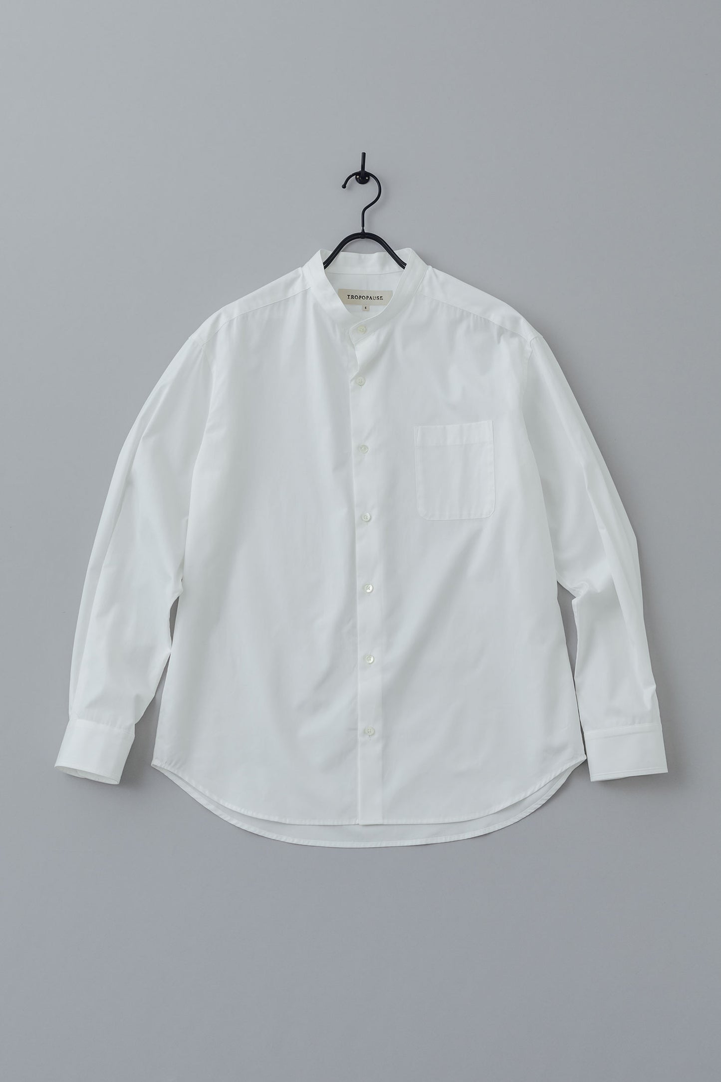 [Unisex] THE WHITE SHIRT (STAND COLLAR)